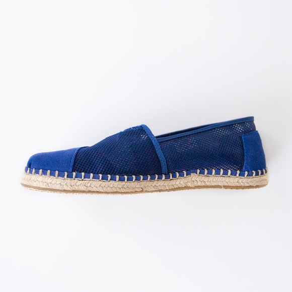 NWT ♡ TOMS Shoes, W9.5, Blue, Hemp Sole, ON SALE! - Picture 3 of 7